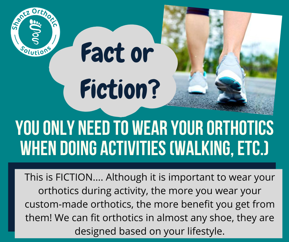 When should you wear your orthotics?